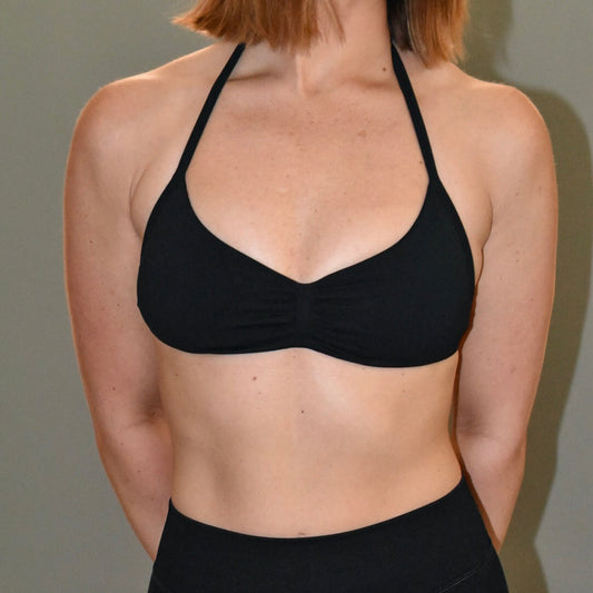 Halter Sports Bra (Reputation/ Black)