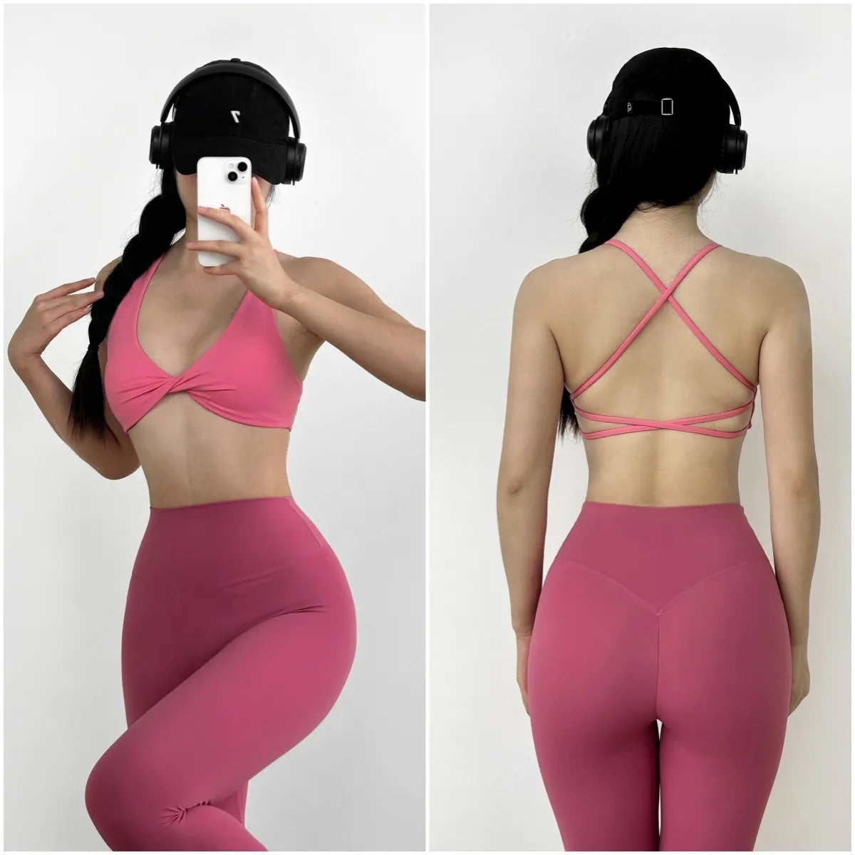 Low Cut Sports Bra (Bubblegum)