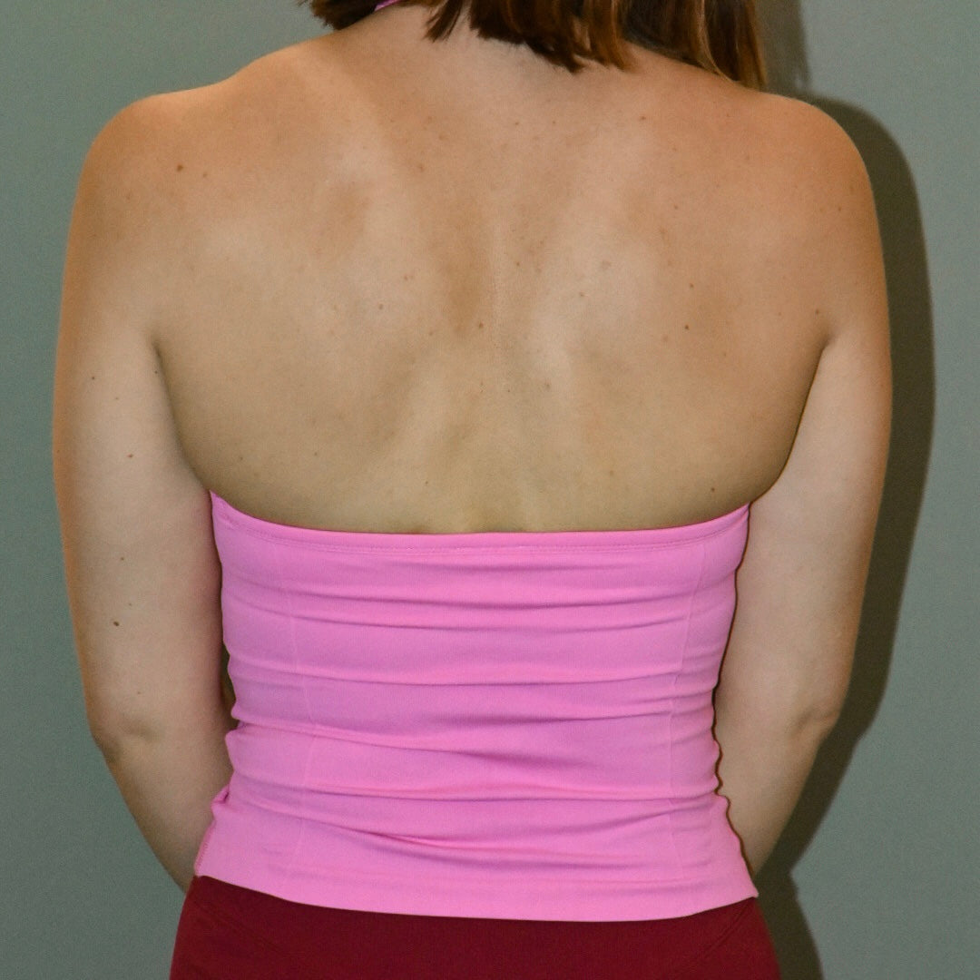 Halter Full Length Top (Flamingo Pink)