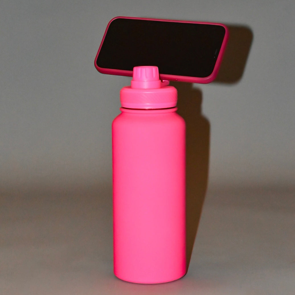 32 oz Mag Safe Water Bottle (Neon Pink)