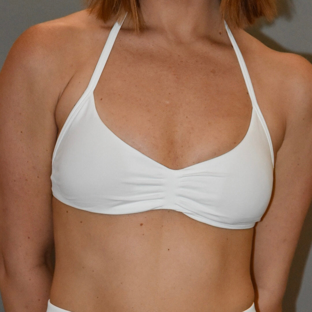 Halter Sports Bra (TTPD/ White)