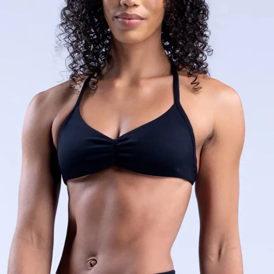 Halter Sports Bra (Black)