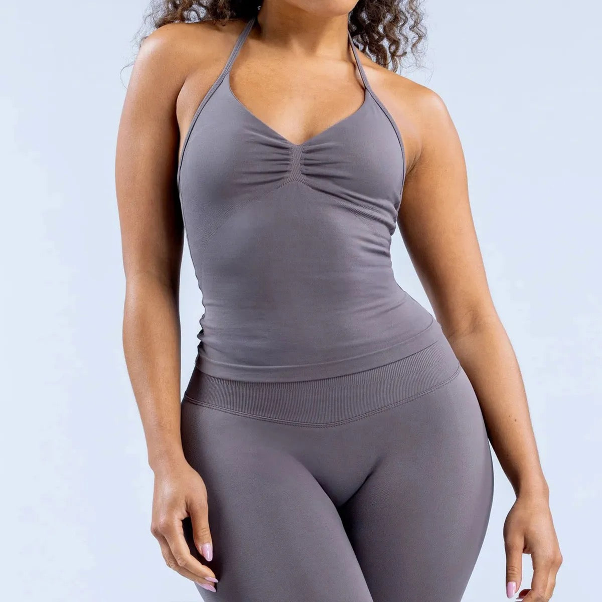 Halter Full Length Top (Charcoal)